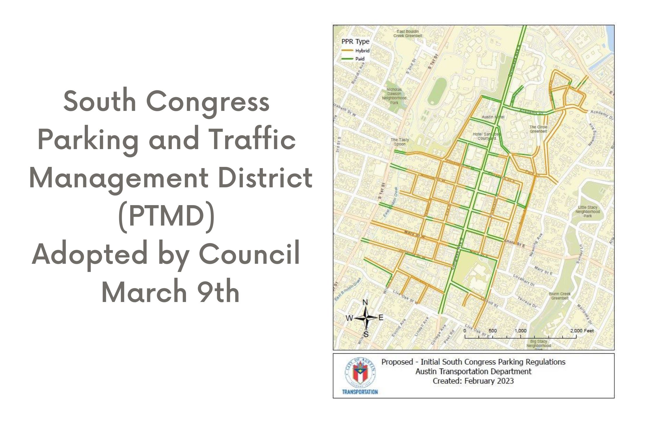 South Congress PTMD Adopted by Council March 9th